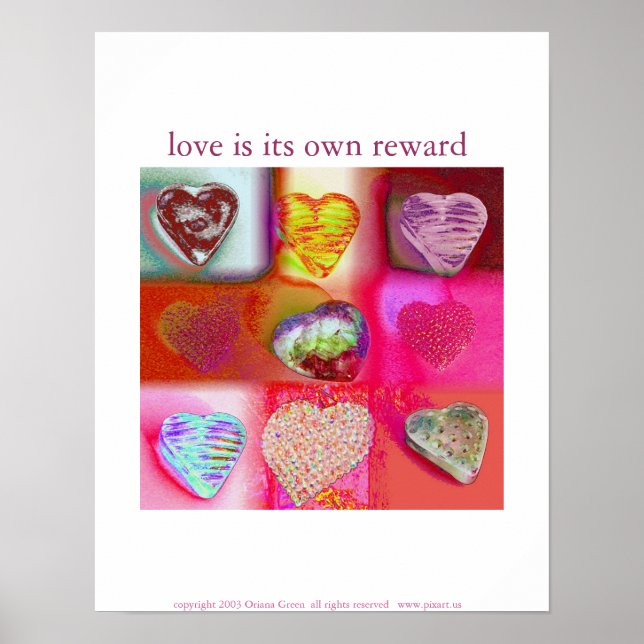 Love is its own reward poster (Front)