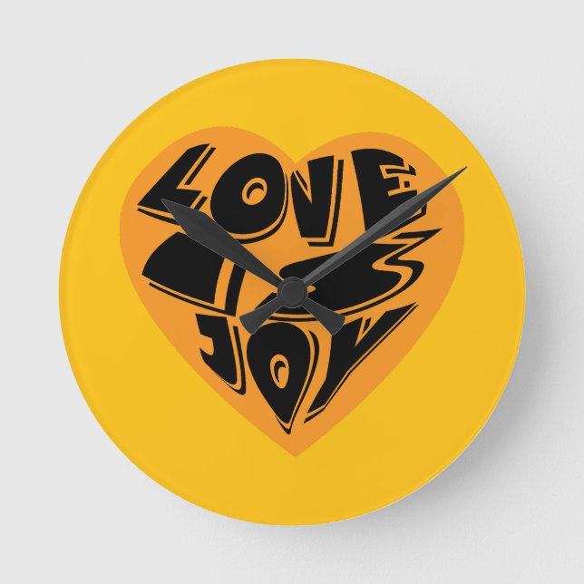 Love is Joy Round Clock (Front)