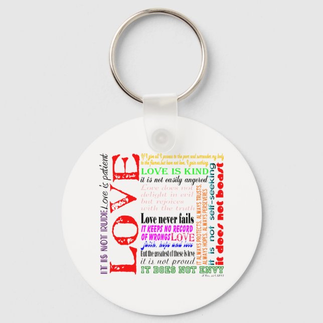 Love is... keychain (Front)
