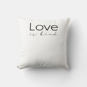 Love Is Kind Christian Scripture Love Is Patient I Throw Pillow