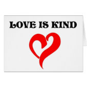 "LOVE IS KIND" HEART (Front Horizontal)