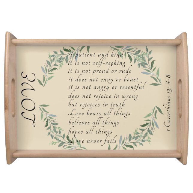 Love is kind serving tray (Front)