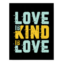 Love Is Kind Stop Domestic Violence Quote Poster