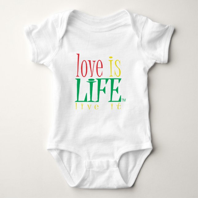 Love is LIfe Baby Bodysuit (Front)