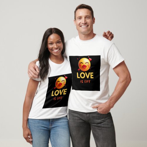 love is life printed t_ shirt