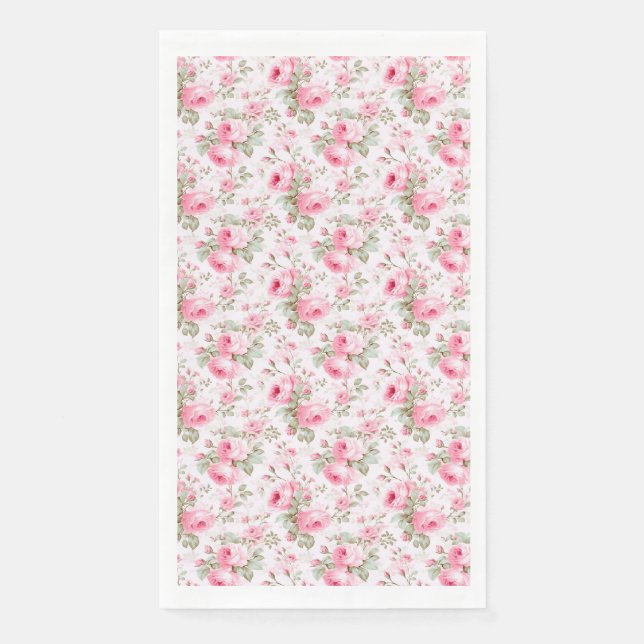 Love Is Like A Rose Paper Guest Towels (Front)