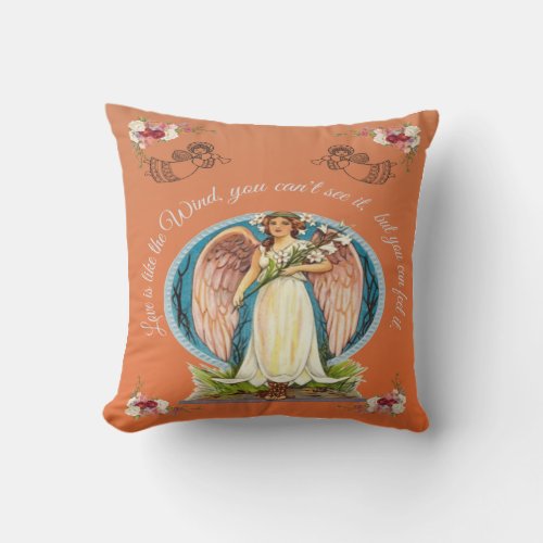 Love is like the wind  Throw Pillow