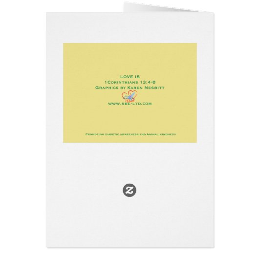 LOVE IS LILY -CHRISTIAN GREETING (Back)