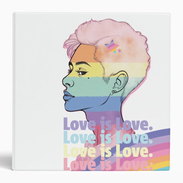 Love is Love 3 Ring Binder (Front)