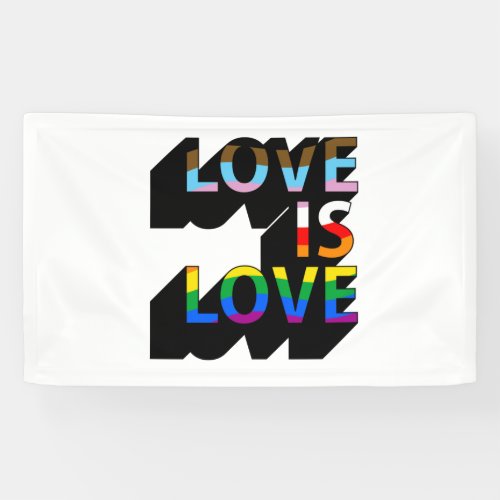 Love is Love 3D Banner