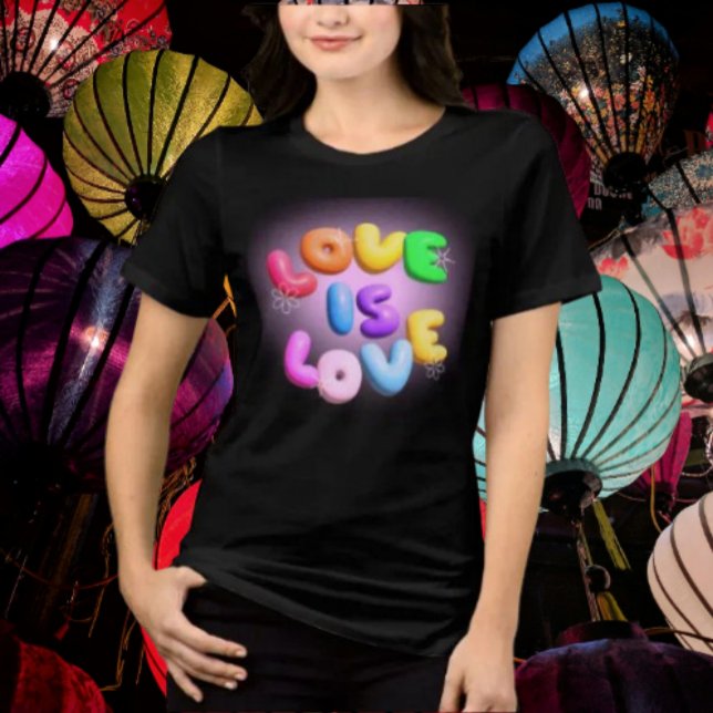 Love Is Love 3D Rainbow Pride Tee (Creator Uploaded)