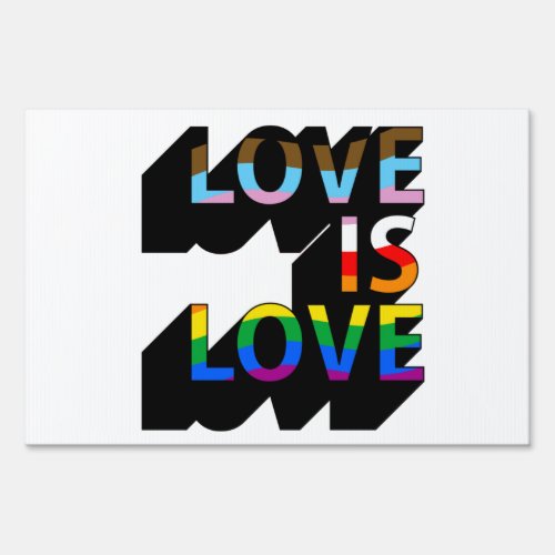 Love is Love 3D Sign