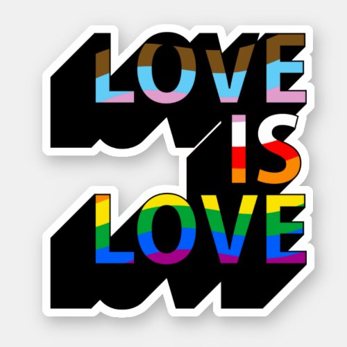 Love is Love 3D Sticker