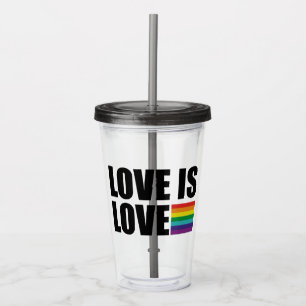 Love is Love Acrylic Tumbler
