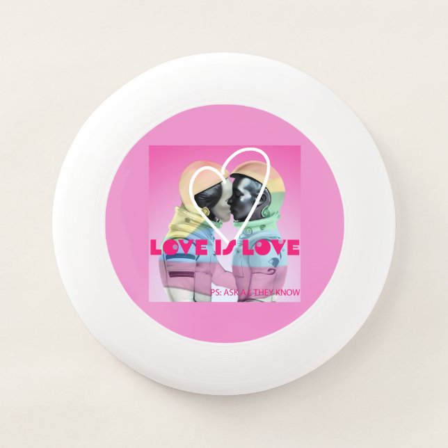 Love is Love All Love Equal LGBT Wham-O Frisbee (Front)