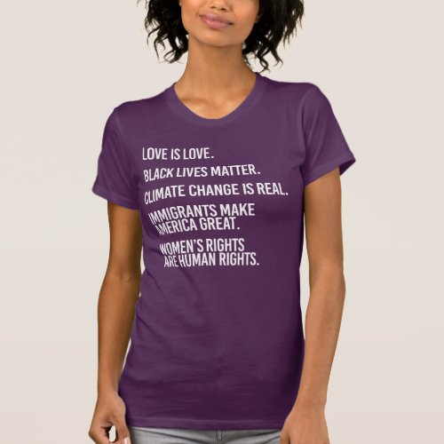 LOVE IS LOVE AND BLACK LIVES MATTER T_Shirt
