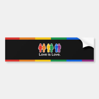 LOVE IS LOVE BASIC BUMPER STICKER