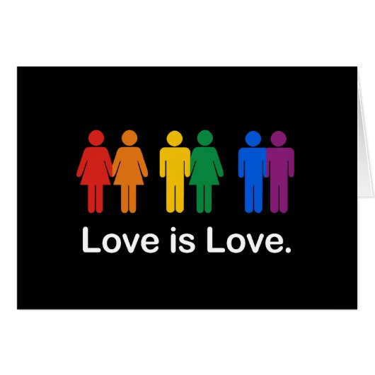 LOVE IS LOVE BLACK CARDS (Front Horizontal)
