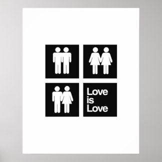 Love is Love Blocks Poster