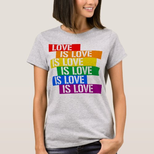 Love is Love Blocks T_Shirt