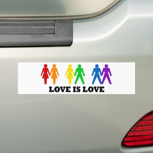 Love is Love Bumper Sticker | Zazzle