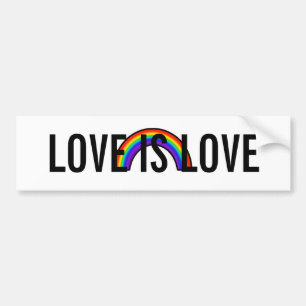 LOVE IS LOVE BUMPER STICKER