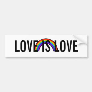 LOVE IS LOVE BUMPER STICKER