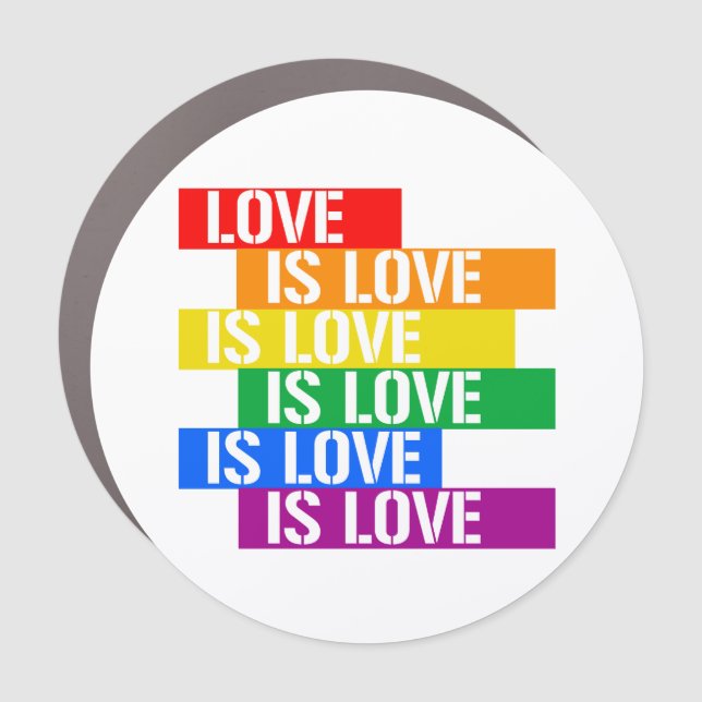Love is Love Car Magnet (Front)