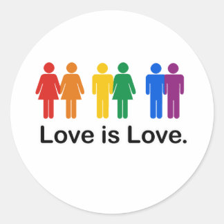Love is Love Classic Round Sticker