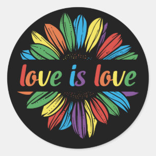 Love is Love Classic Round Sticker