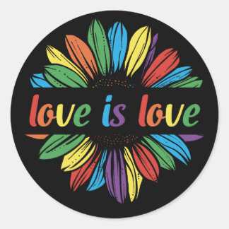 Love is Love Classic Round Sticker