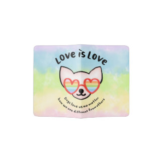 Love is Love Dog Passport Holder