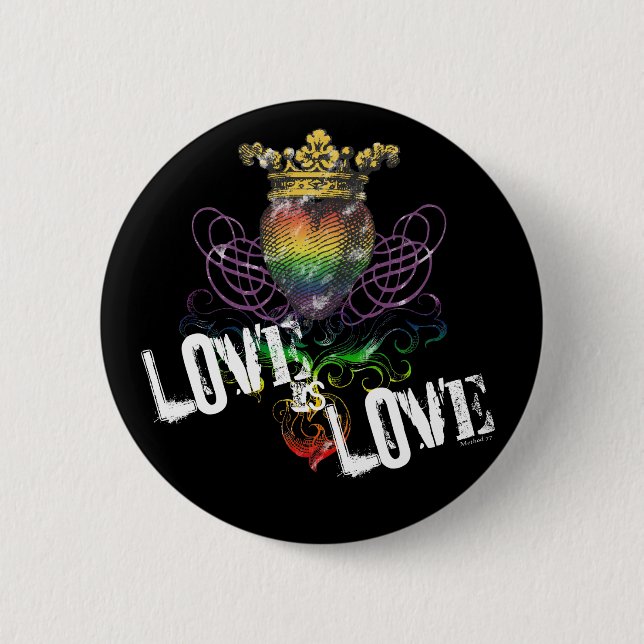 Love is Love Drk Button (Front)