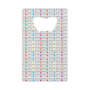 LOVE is LOVE equality quote in rainbow colors Credit Card Bottle Opener