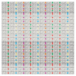 LOVE is LOVE equality quote in rainbow colors Fabric