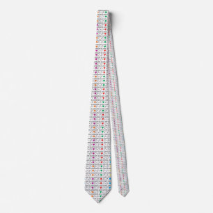 LOVE is LOVE equality quote in rainbow colors Tie
