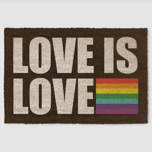 Love is Love Fiber Doormat