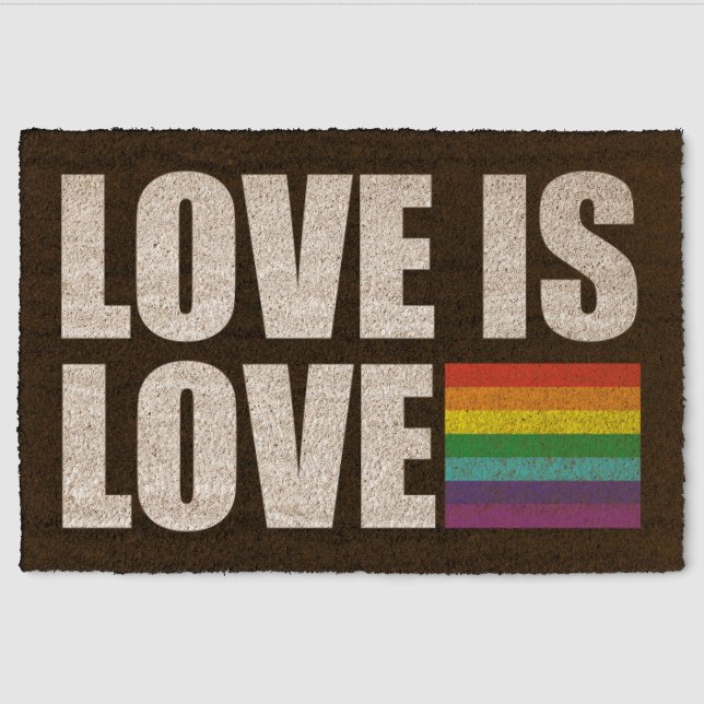Love is Love Fiber Doormat (Front)
