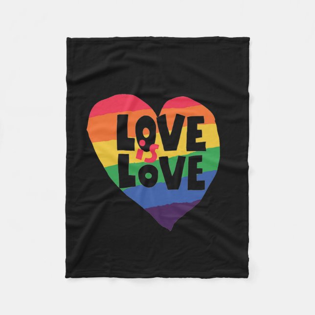 Love is Love Fleece Blanket (Front)