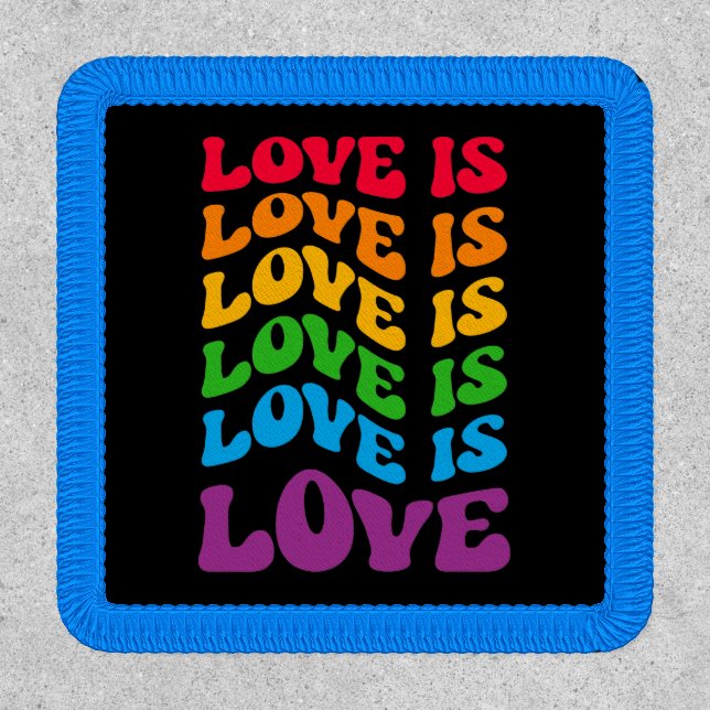 Love Is Love Gay LGBT Patch (Front)