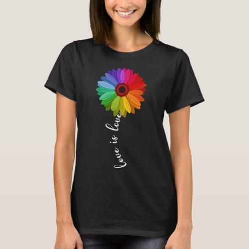 Love Is Love Gay Pride Lesbian LGBT Rainbow Funny  T_Shirt