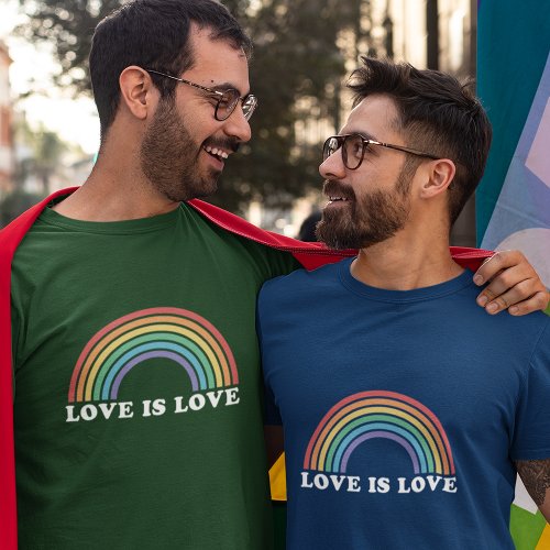 Love Is Love Gay Pride Rainbow T_Shirt
