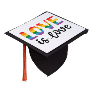 Love Is Love Graduation Cap Topper