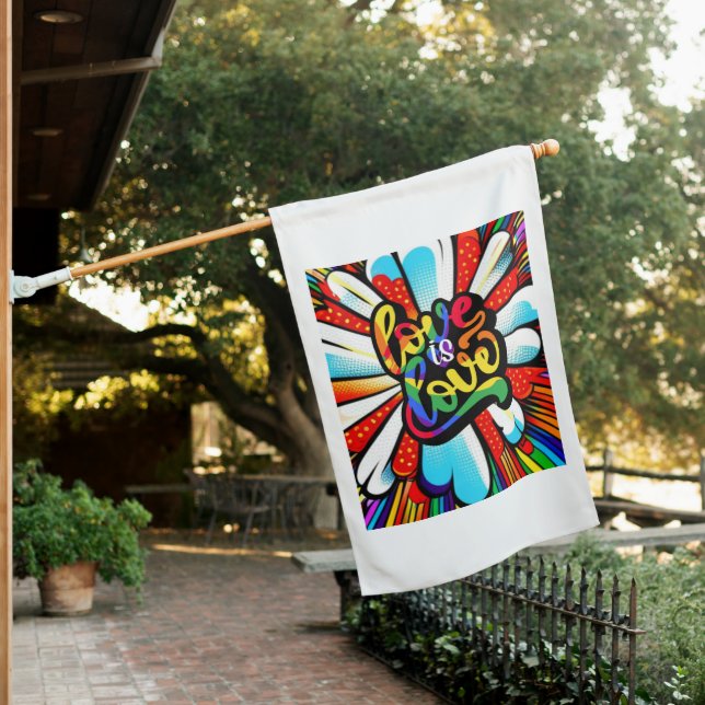 Love is Love House Flag (In SItu)
