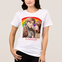 Love is Love - Human-Robot Couple Women's T-Shirt