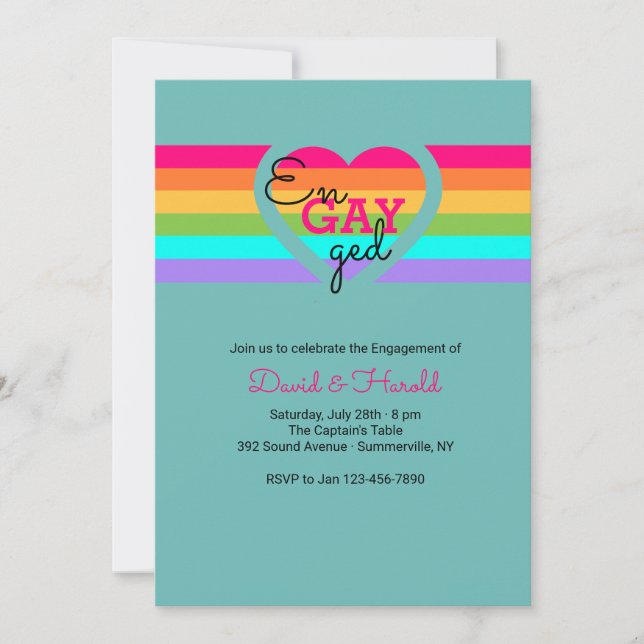 Love Is Love Invitation (Front)