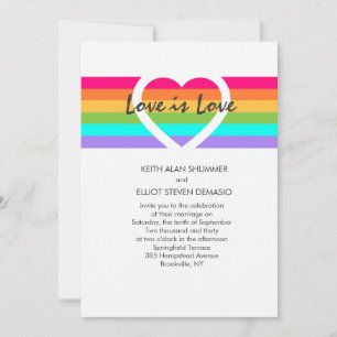 Love Is Love Invitation