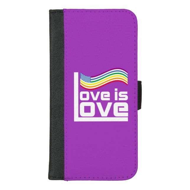 Love is love iPhone wallet case (Front)