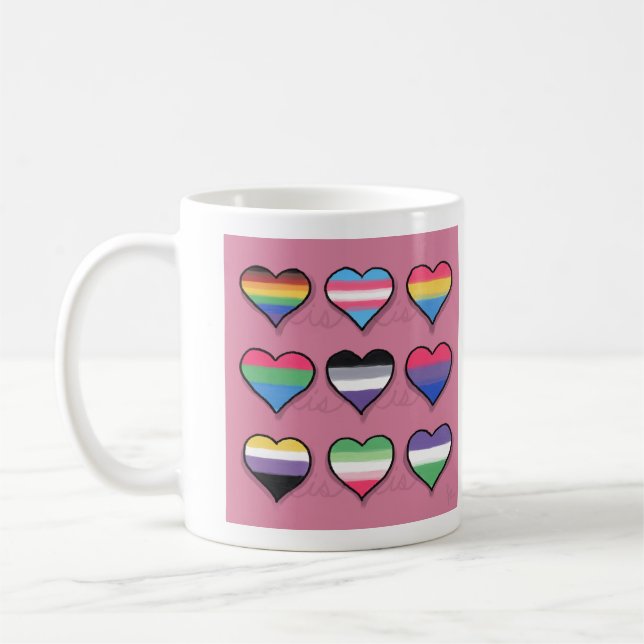 Love is Love is Love Coffee Mug (Left)