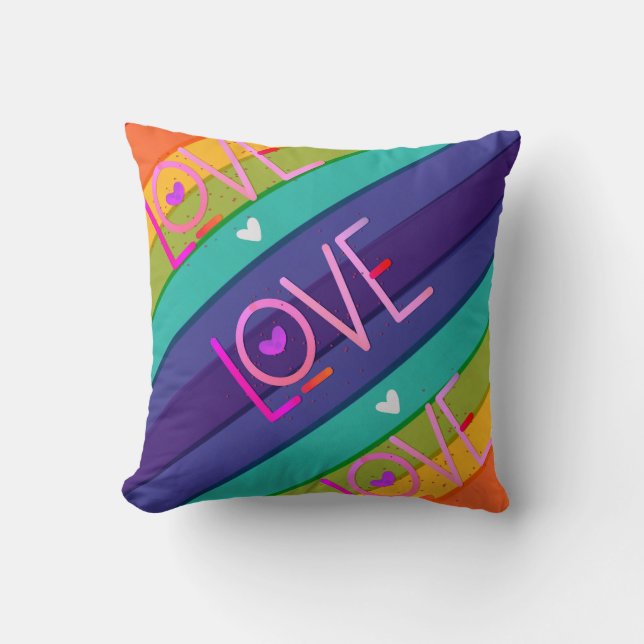 Love is love is love  throw pillow (Front)